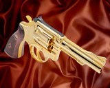 SMITH & WESSON Model 15 (K-38 COMBAT MASTERPIECE) 24K Gold Platted - 38 Special - RARE .38 SPL - 2 of 3