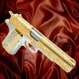 COLT 1911 Customized , 24K Gold, French Scrolls Engraved , 45ACP - RARE .45 ACP - 1 of 3