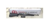 RUGER PC CARBINE 9MM LUGER (9X19 PARA)