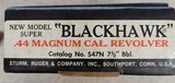RUGER NEW MODEL SUPER BLACKHAWK .44 MAGNUM - 3 of 3
