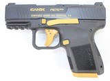 CANIK NIB CANIK METE MC9 9MM GOLD / BLACK 9MM LUGER (9x19 PARA) - 1 of 3