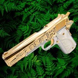 COLT CUSTOM: 1911 - 45ACP- 24K GOLD - Mayan Aztec Engraved .45 ACP - 3 of 3