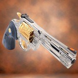 COLT Python 4" - 357 MAG - 6 ROUNDS - Engraved & 24K Gold Plated - RARE .357 MAG - 1 of 3