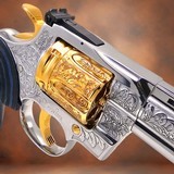 COLT Python 4" - 357 MAG - 6 ROUNDS - Engraved & 24K Gold Plated - RARE .357 MAG - 2 of 3