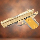 ROCK ISLAND ARMORY 1911 Compact, 3.5", 45ACP, 24K Gold, French Scrolls Engraved .45 ACP - 2 of 3