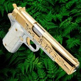 COLT Customized: 1911 - 45ACP- 24K GOLD - Mayan Aztec Engraved .45 ACP - 1 of 3