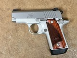 KIMBER Micro 380 stainless rosewood .380 ACP - 2 of 3