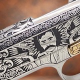 COLT CUSTOMIZED 1911 - 38 Super - 24K GOLD - "EMILIANO ZAPATA" Engraved .38 SUPER - 1 of 3