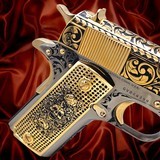 COLT CUSTOMIZED: 1911 - 45ACP- 24K GOLD - Skulls & Scrolls Design Engraved .45 ACP - 3 of 3
