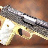 SPRINGFIELD ARMORY 1911 Mil-Spec, 45ACP, 24K Gold, French Scrolls Engraved .45 ACP - 2 of 3