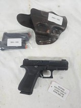 GLOCK G19 GEN5 W/3 MAGS, NIGHT SIGHTS, UPGRADED TRIGGER, LEATHER HOLSTER 9MM LUGER (9x19 PARA) - 1 of 3