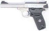 SMITH & WESSON S&W SW22 VICTORY TARGET MODEL STAINLESS STEEL EXTRA GRIPS .22 LR