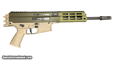 B&T APC223 Pistol, .223 REM, Green Receiver, Tan Frame, BT-361658-GT, Includes Stock, Tan, BT-36317-CT .223 REM