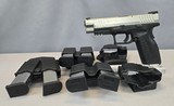 SPRINGFIELD ARMORY XDM .40 w/ 6 Mags, 3 Mag Pouches, 2 Holsters .40 S&W - 1 of 3