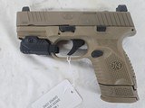 FN FN509 Compact FDE w15rd Mag, Green Laser 9MM LUGER (9x19 PARA) - 1 of 3