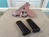 GLOCK G43X PINK GLOCK AND ROSES 9MM LUGER (9X19 PARA) - 1 of 3