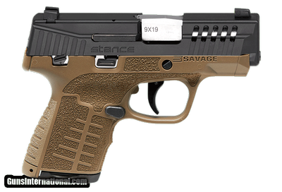 SAVAGE ARMS STANCE FDE MANUAL SAFETY NIGHT SIGHTS 9MM LUGER (9X19 PARA)