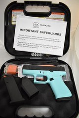 GLOCK 43X Robins Egg Blue 9MM LUGER (9x19 PARA) - 1 of 3