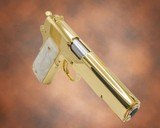 ROCK ISLAND ARMORY 1911 - 45ACP - 5" - Mirror Finish Polishing & All 24K GOLD .45 ACP - 1 of 3