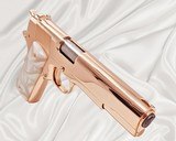 ROCK ISLAND ARMORY 1911 - 45ACP - 5" - Mirror Finish Polishing & All 18K Rose Gold .45 ACP - 1 of 3