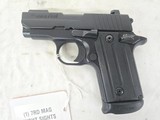 SIG SAUER P238 w/Extended Mag, Night Sights, Like New .380 ACP - 1 of 3