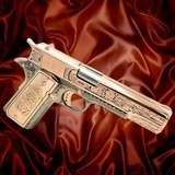 ROCK ISLAND ARMORY 1911 Customized - 45ACP - 18K ROSE GOLD - "MAYAN AZTEC" Design .45 ACP - 1 of 3