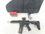 DPMS AR-15 Pistol 7.5in SS Barrel, SB Brace, Red Dot, Range Bag .300 AAC BLACKOUT