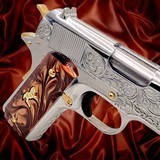 COLT CUSTOMIZED 1911 - 38 Super - 24K GOLD - Skulls & Scrolls Design Engraved .38 SUPER - 3 of 3