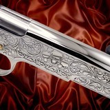 COLT CUSTOMIZED 1911 - 38 Super - 24K GOLD - Skulls & Scrolls Design Engraved .38 SUPER - 2 of 3