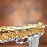 SPRINGFIELD ARMORY Custom: 1911 Mil-Spec, 45ACP, 24K Gold, French Scrolls Engraved .45 ACP - 3 of 3