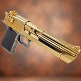 MAGNUM RESEARCH : DESERT EAGLE, ORIGINAL, 44MAG, MADE IN ISRAEL, 24K GOLD, *RARE* .44 MAGNUM - 1 of 3