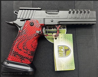 MASTERPIECE ARMS, INC. MPA DS9 Hybrid Black & Red, Ported Barrel Medium Trigger, Optic Ready 9MM LUGER (9x19 PARA)