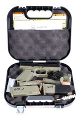 GLOCK 19 GEN 5 BATTLEFIELD GREEN 3-15RD MAGS 9MM LUGER (9X19 PARA)