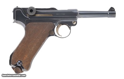 DWM KRIEGHOFF BACKFRAME INSCRIPTION
7.65X21MM PARABELLUM (.30 LUGER)