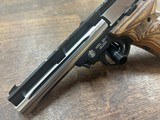 SMITH & WESSON 22A-1, 2-TONE & WOOD GRIPS .22 LR - 2 of 3