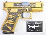 GLOCK RARE GLOCK D.O.G.E. GOLD 43X 9MM ELON & TRUMP ENGRAVED 9MM LUGER (9x19 PARA) - 2 of 3
