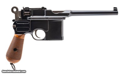 MAUSER EXCELLENT LARGE RING SHALLOW PANEL BROOMHANDLE C96 7.63X25MM MAUSER