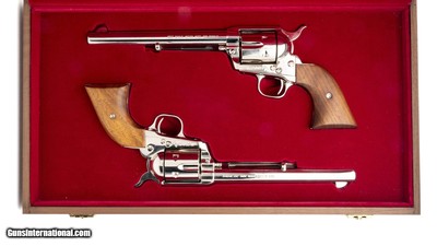 COLT PAIR OF SINGLE ACTION ARMY 3RD GEN
.357 MAG