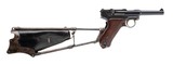 DWM VERY RARE 1902 AMERICAN EAGLE FAT BARREL WITH IDEAL SHOULDER STOCK 9MM LUGER (9x19 PARA)
