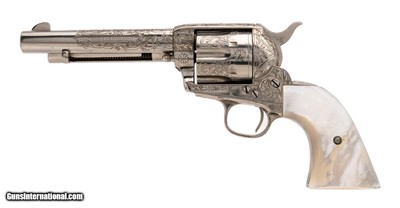 COLT BEAUTIFUL CUSTOM ENGRAVED SINGLE ACTION ARMY .357 MAG