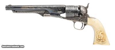COLT BEAUTIFULLY ENGRAVED NEW YORK 1860 ARMY .44 COLT