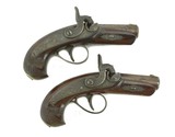 HENRY VERY FINE DELUXE HENRY DERRINGER PAIR MARKED N. CURRY UNKNOWN