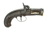 HENRY SCARCE HYDE AND GOODRICH MARKED HENRY DERRINGER PISTOL .45 CAL BP - 1 of 3