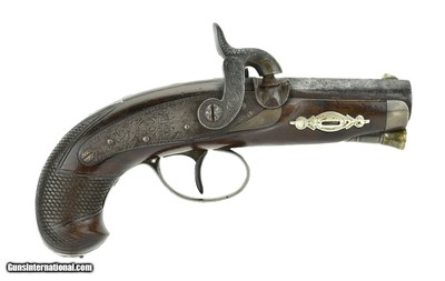 HENRY SCARCE HYDE AND GOODRICH MARKED HENRY DERRINGER PISTOL .45 CAL BP