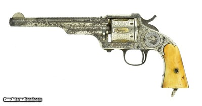 MERWIN HULBERT & CO. FACTORY ENGRAVED 3RD MODEL ARMY MERWIN & HULBERT .44 RUSSIAN