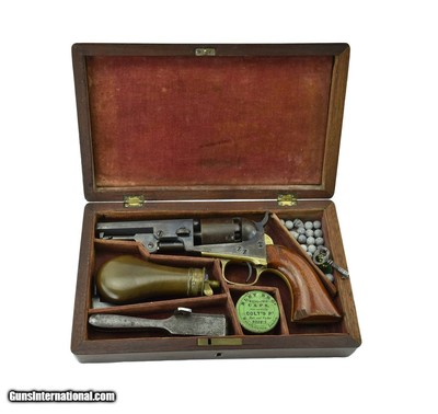 COLT CASED COLT 1849 POCKET REVOLVER UNKNOWN