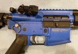 ANDERSON MANUFACTURING Keymod Free Float Blue Cerakote SBA3 Braced AM15 .300 AAC BLACKOUT - 3 of 3