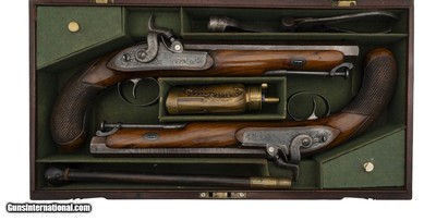 WESTLEY RICHARDS & CO. LTD. BEAUTIFUL CASED PAIR OF WESTLEY RICHARDS .50 CALIBER