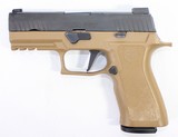 SIG SAUER SIG SAUER P320 X-CARRY 9MM SLIDE CUT FDE NIGHT SIGHTS FLAT TRIGGER BOX 2-MAGS 9MM LUGER (9x19 PARA) - 1 of 3