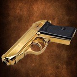 WALTHER PPK, INTERARMS, 380 ACP, Mirror Finish Polishing & 24K Gold Plated .380 ACP - 3 of 3
